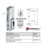 Kẹp giữa kính cho cửa kính thủy lực