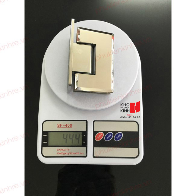 Trọng lượng bản lề kính tường 90 độ